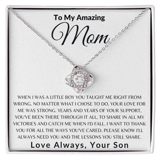 To My Beautiful Mom, Mother's Day Gift, Mom Gift From Son, Birthday Gift, Gift Necklace Gift For Mom, Sentimental Gift For Mom Unique Gift E