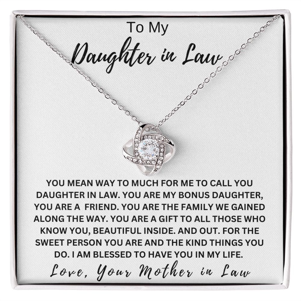 Daughter In Law Love Knot Necklace