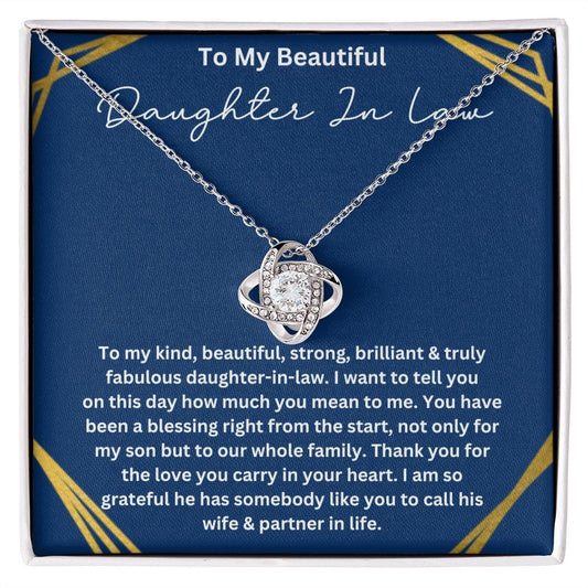 To My Future Daughter-In-Law | Love Knot Necklace