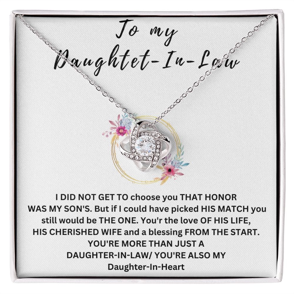 To My Daughter-In-Law | Love Knot Necklace
