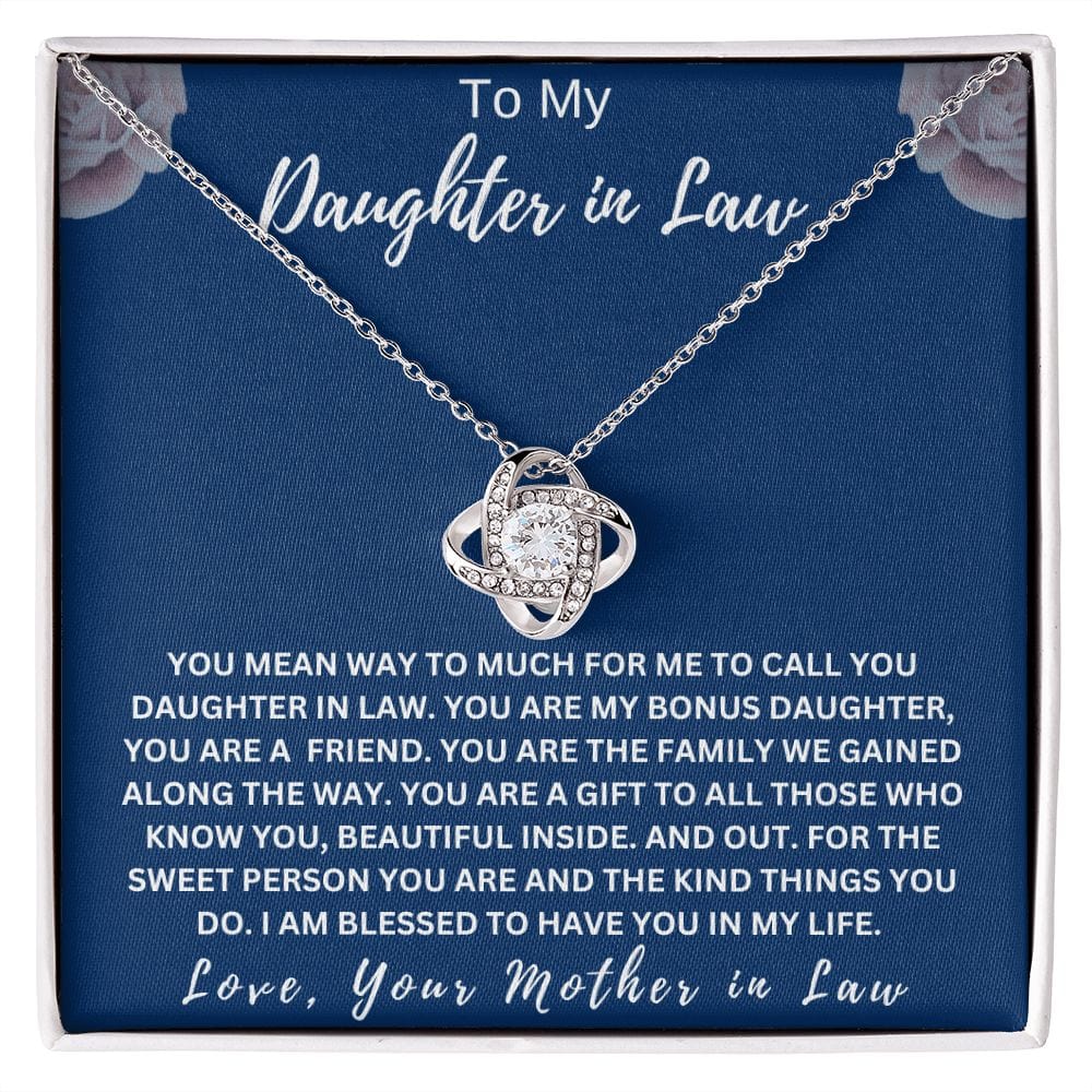 Daughter In Law Love Knot Necklace