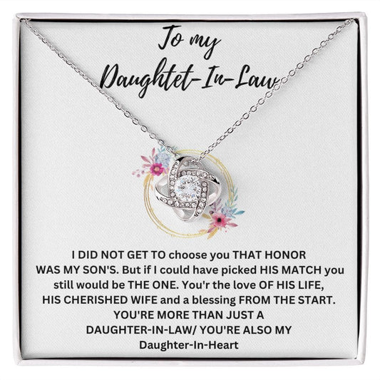 Daughter In Law Love Knot Necklace