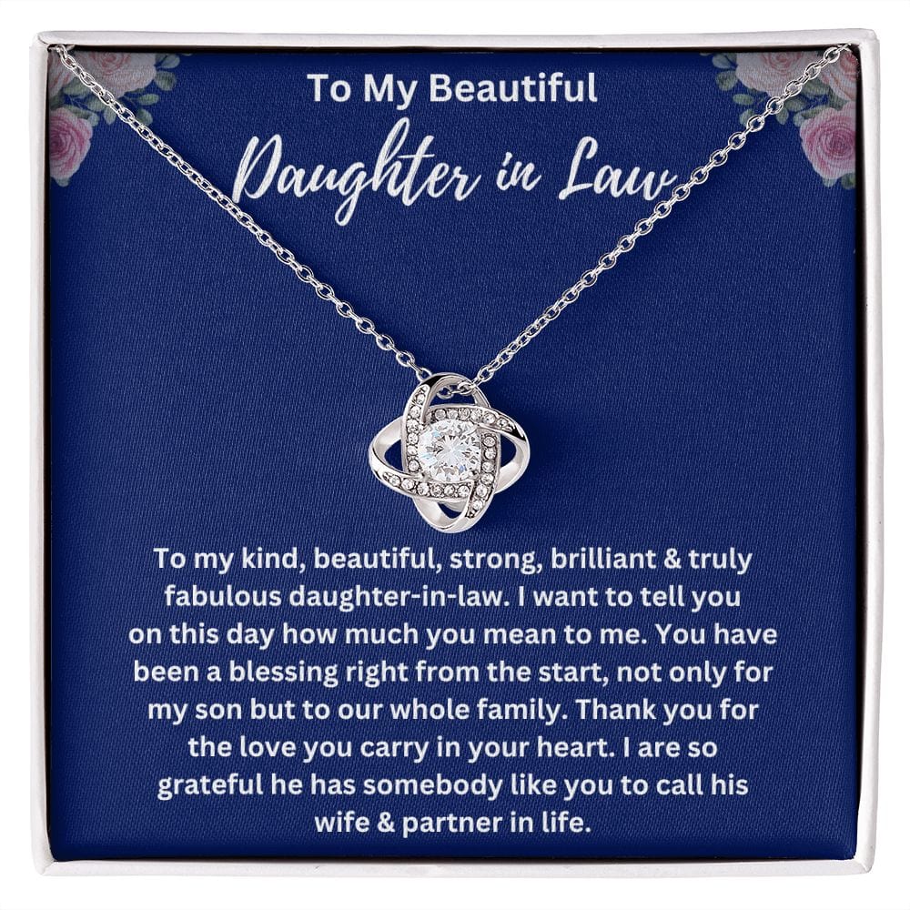 Daughter In Law Love Knot Necklace