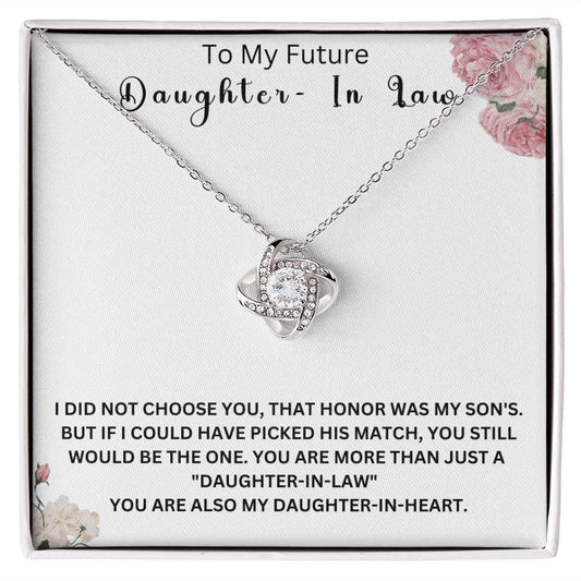 To My Future Daughter-In-Law | Love Knot Necklace