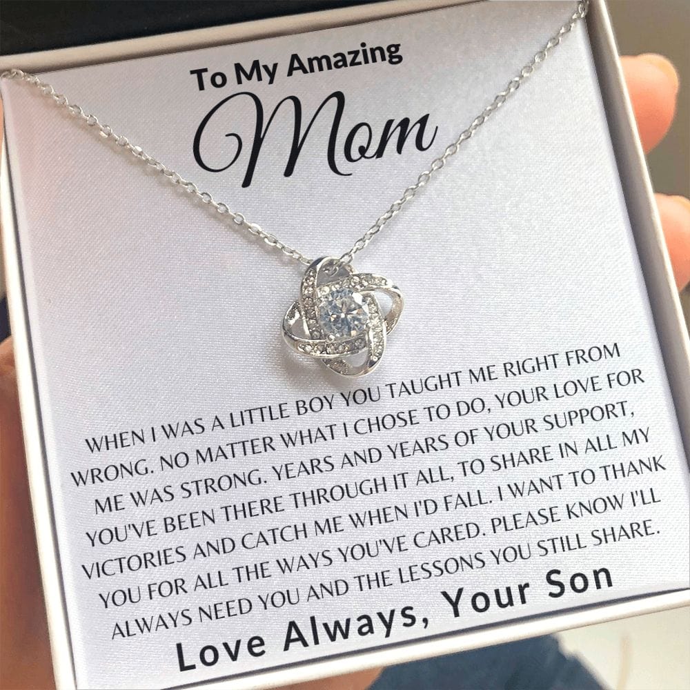 To My Beautiful Mom, Mother's Day Gift, Mom Gift From Son, Birthday Gift, Gift Necklace Gift For Mom, Sentimental Gift For Mom Unique Gift E