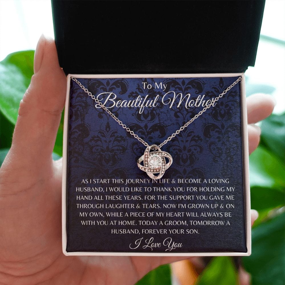 To My Beautiful Mom, Mother's Day Gift, Mom Gift From Son, Birthday Gift, Gift Necklace Gift For Mom, Sentimental Gift For Mom Unique Gift E