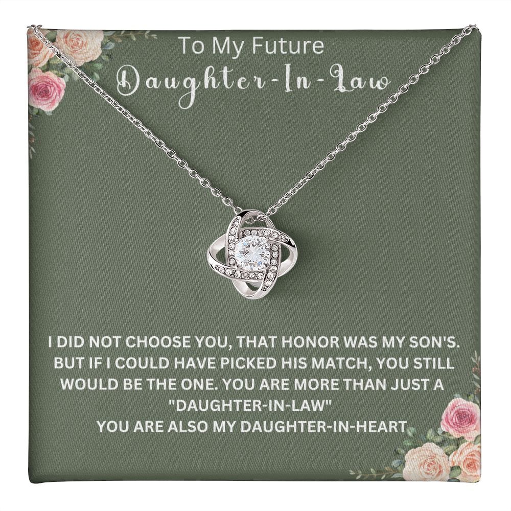 To My Future Daughter-In-Law | Love Knot Necklace