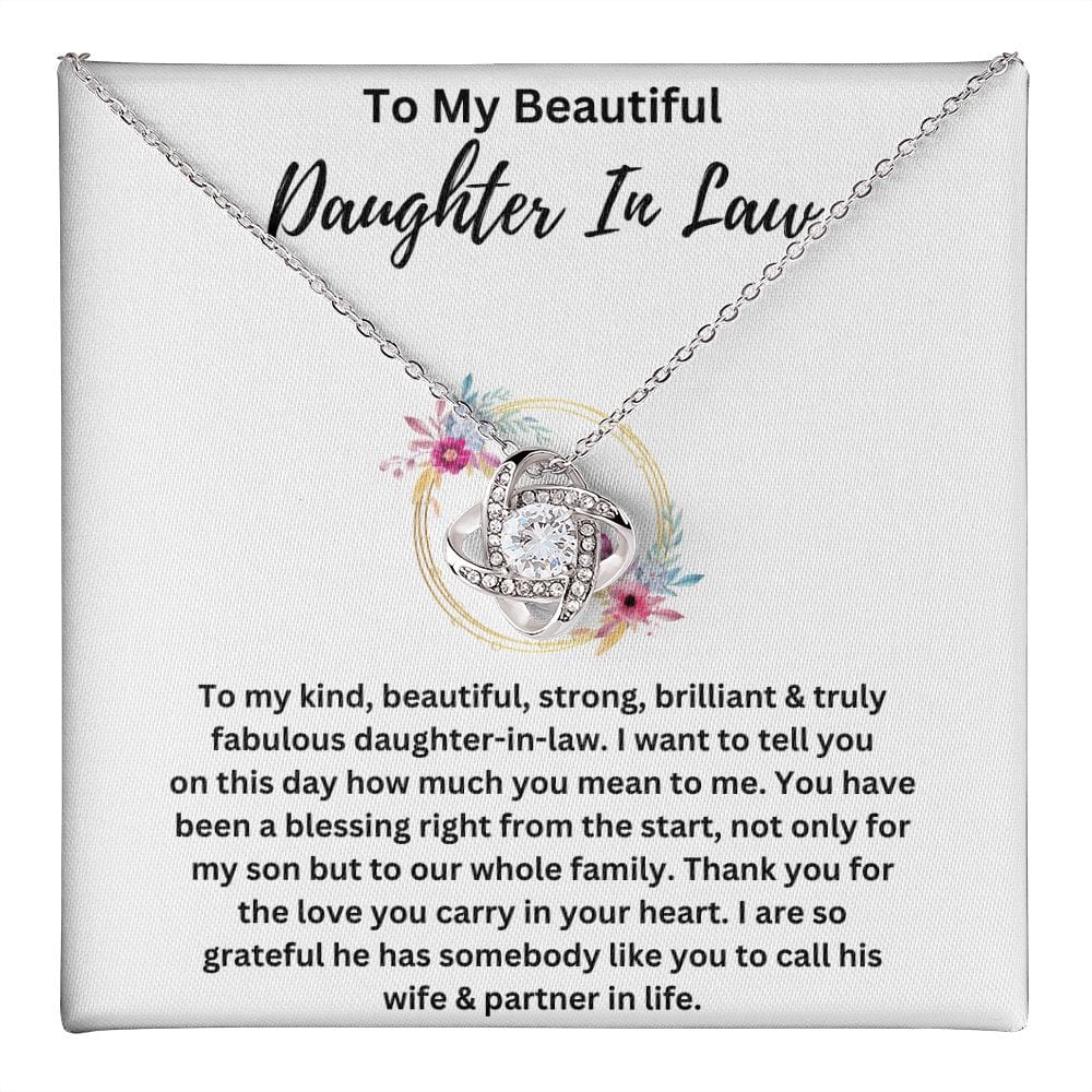 Daughter In Law Love Knot Necklace