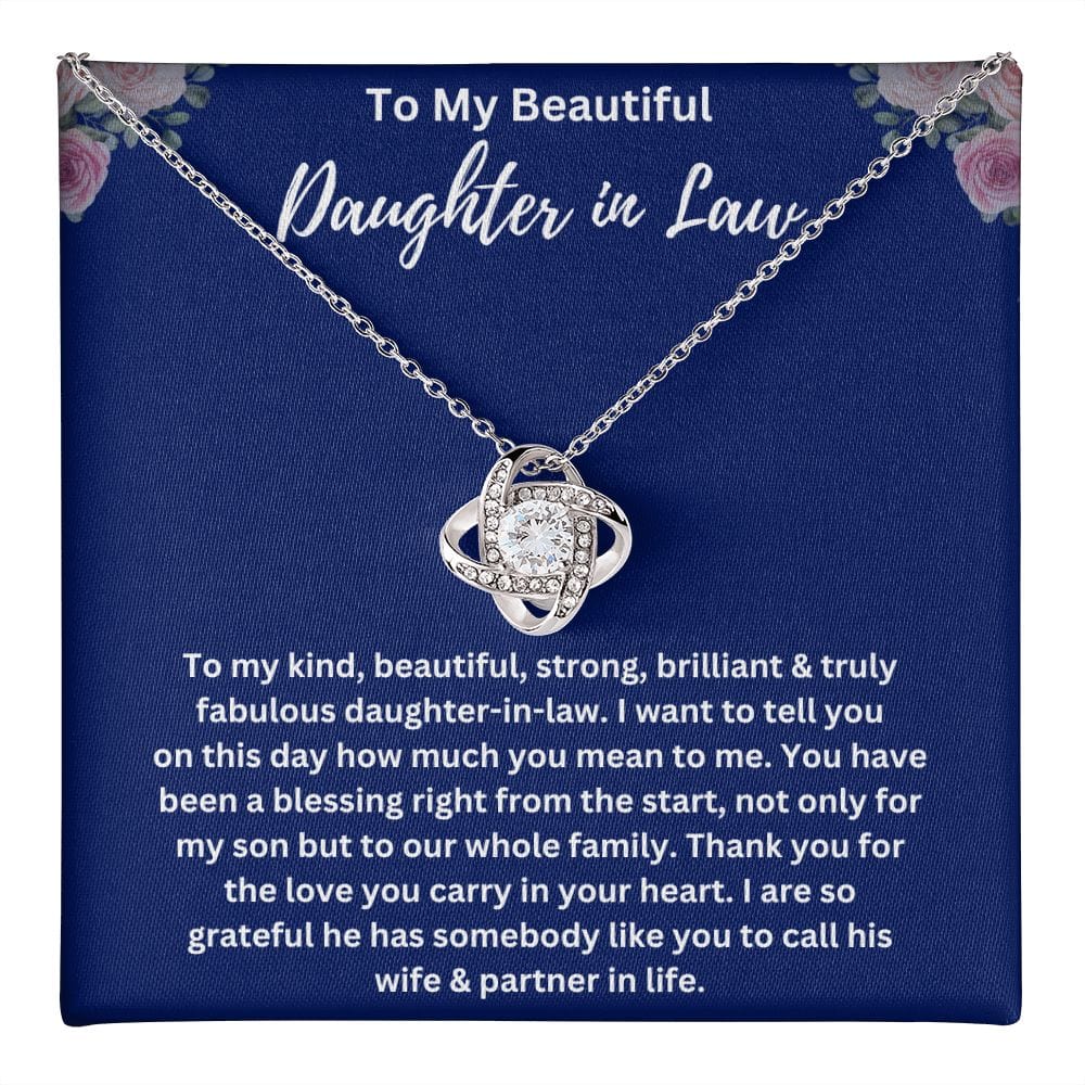 Daughter In Law Love Knot Necklace