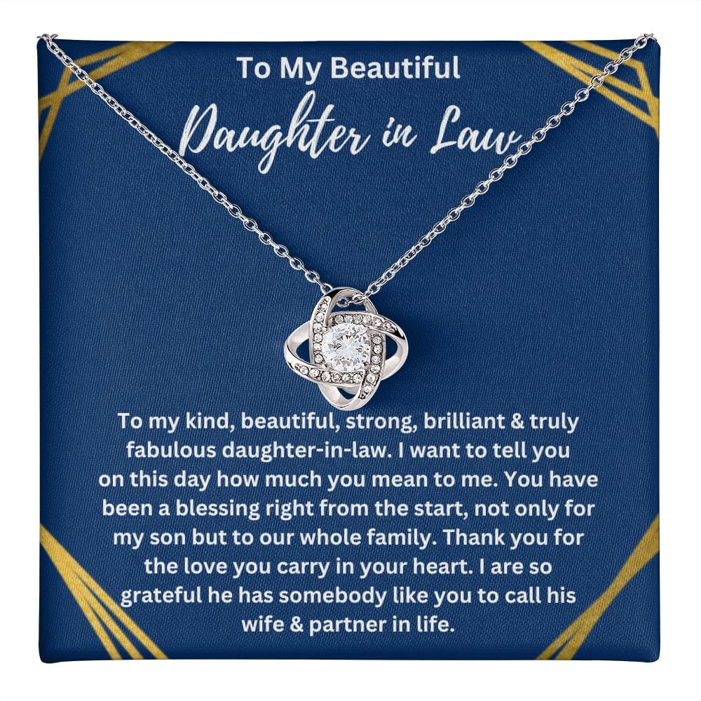 Daughter In Law Love Knot Necklace