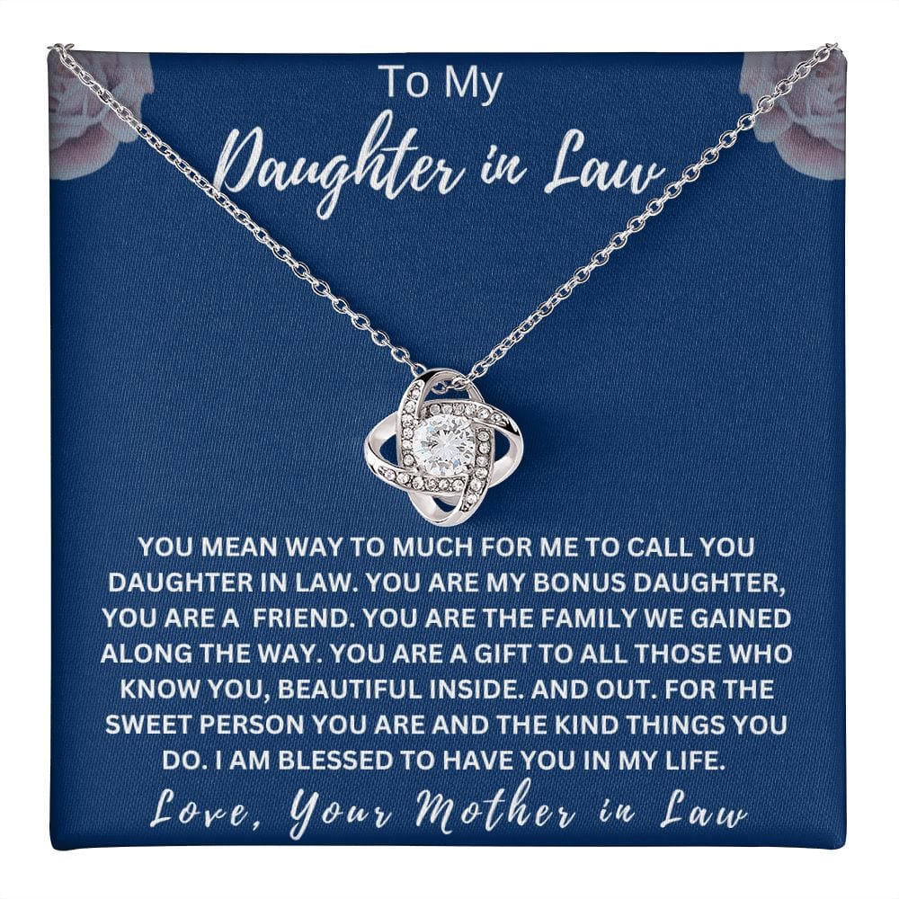 Daughter In Law Love Knot Necklace