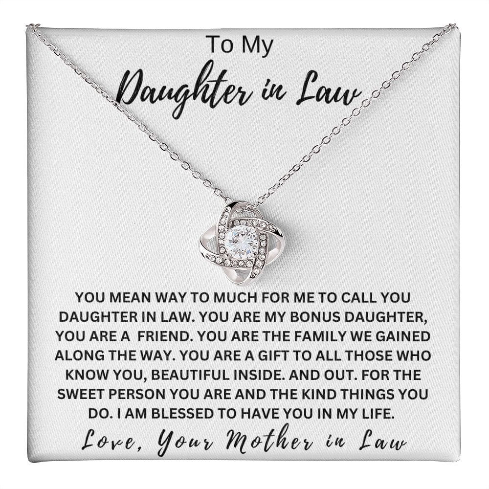 Daughter In Law Love Knot Necklace