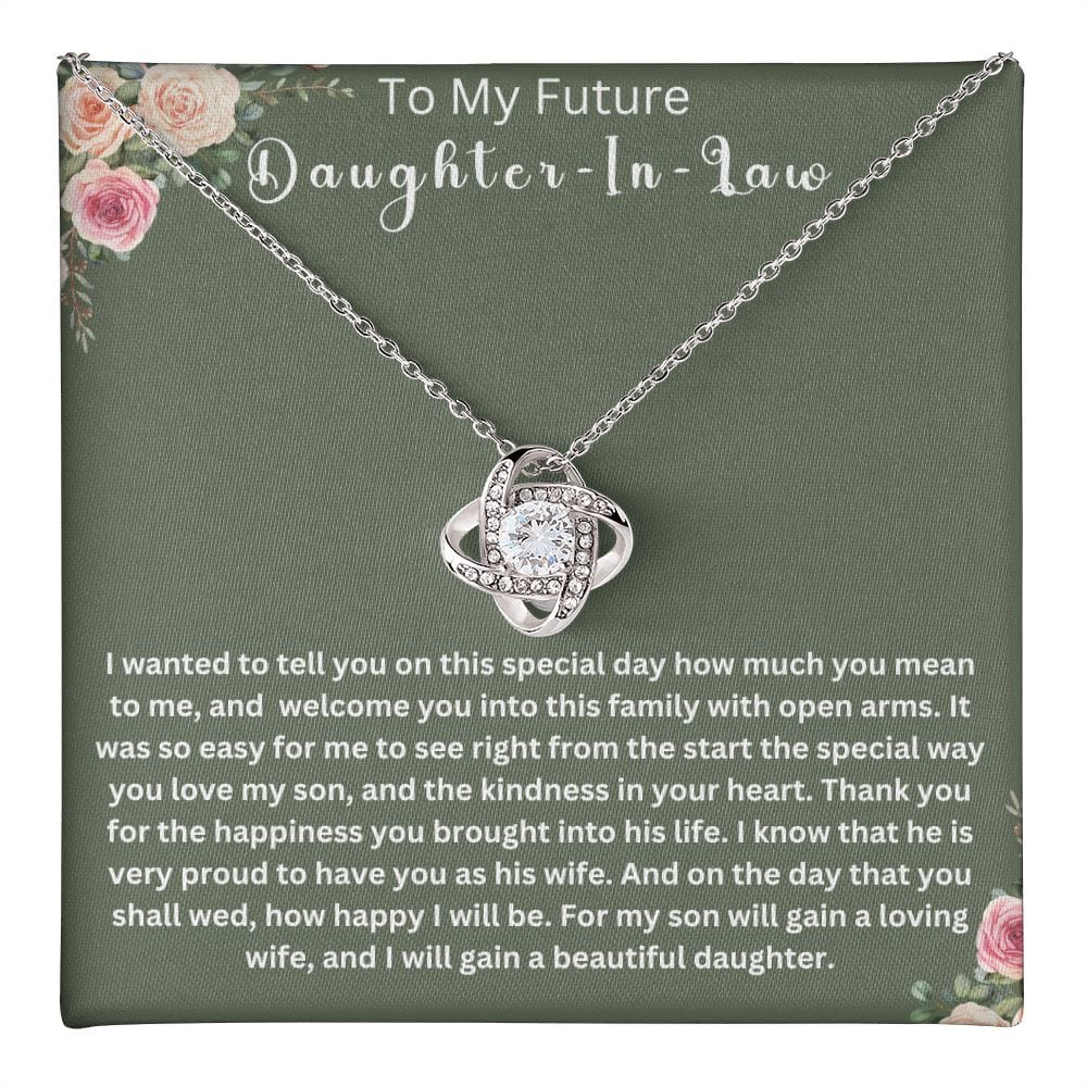 To My Future Daughter-In-Law | Love Knot Necklace