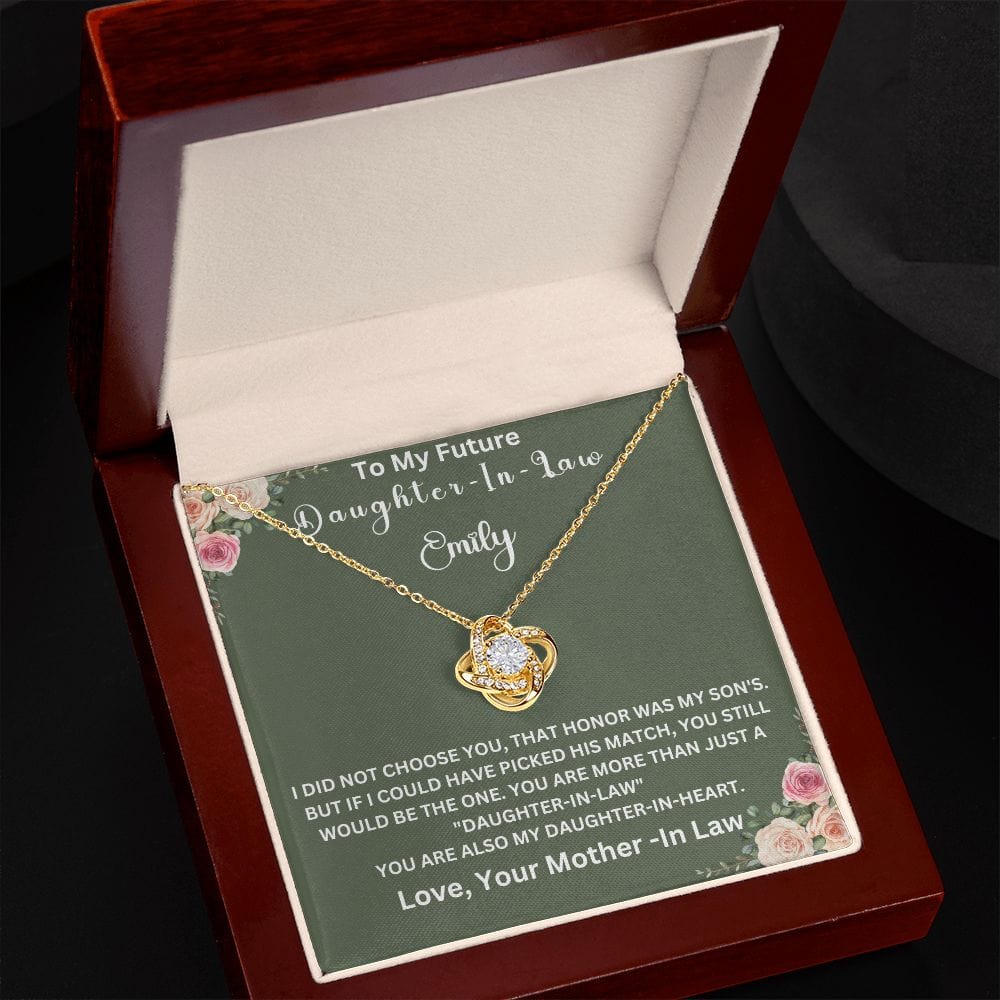 To My Future Daughter-In-Law | Love Knot Necklace