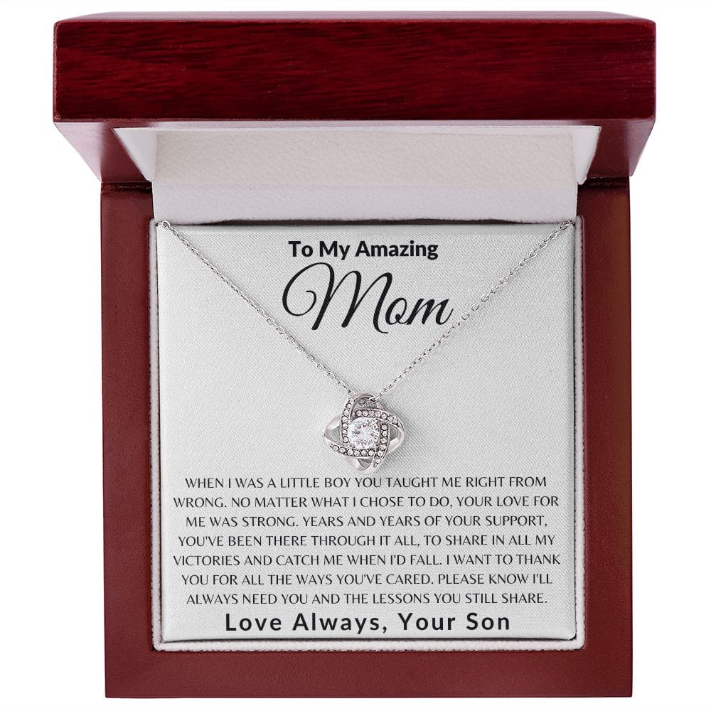 To My Beautiful Mom, Mother's Day Gift, Mom Gift From Son, Birthday Gift, Gift Necklace Gift For Mom, Sentimental Gift For Mom Unique Gift E