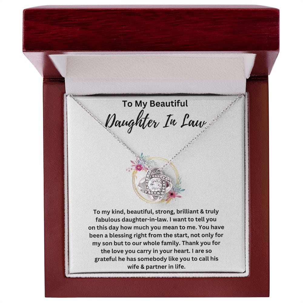 Daughter In Law Love Knot Necklace