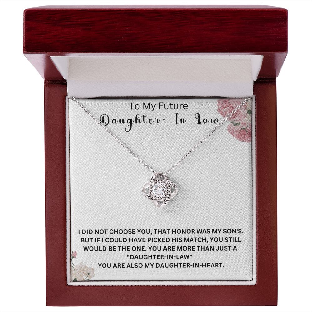 To My Future Daughter-In-Law | Love Knot Necklace