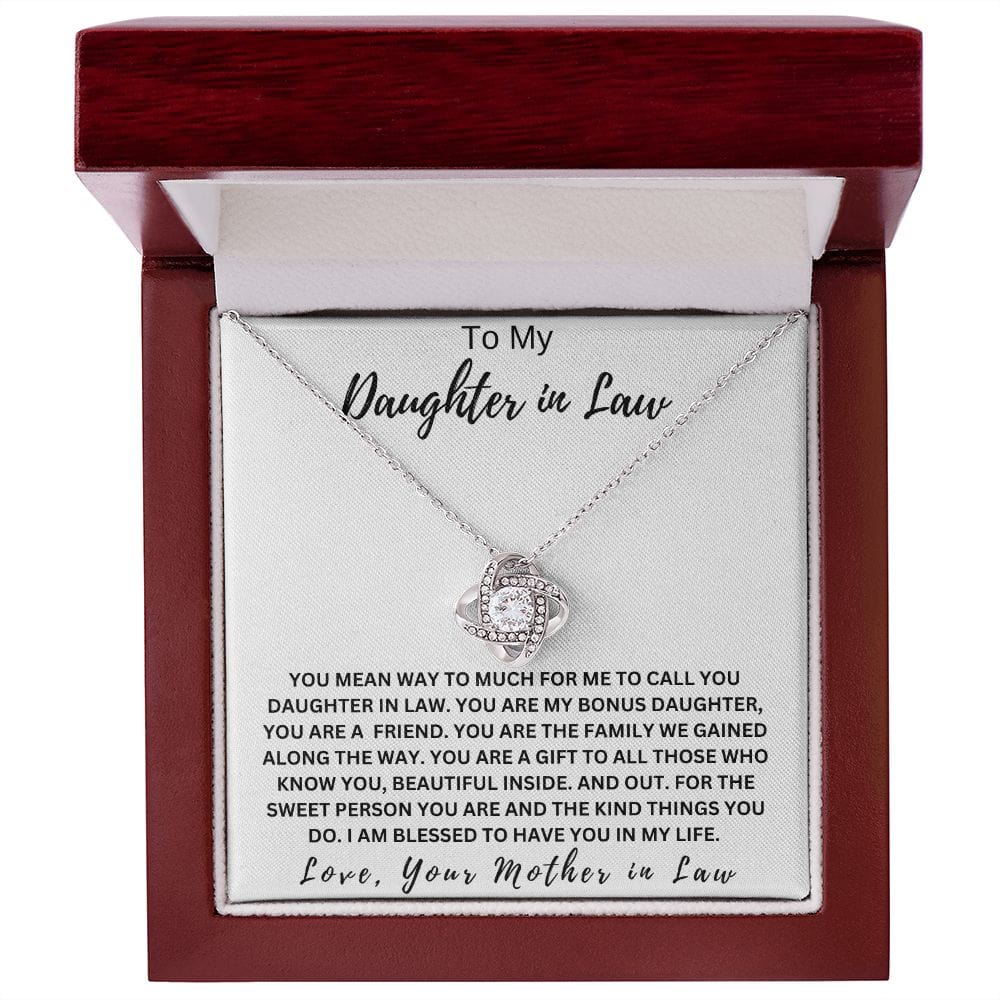 Daughter In Law Love Knot Necklace