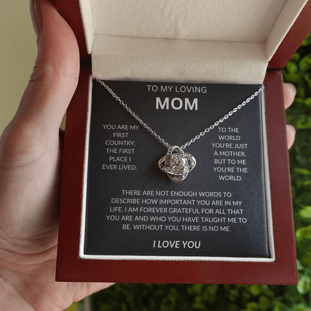 Mom Etsy Love Knot Necklace