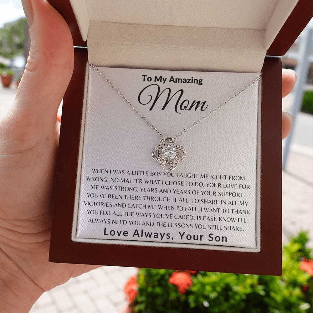 To My Beautiful Mom, Mother's Day Gift, Mom Gift From Son, Birthday Gift, Gift Necklace Gift For Mom, Sentimental Gift For Mom Unique Gift E