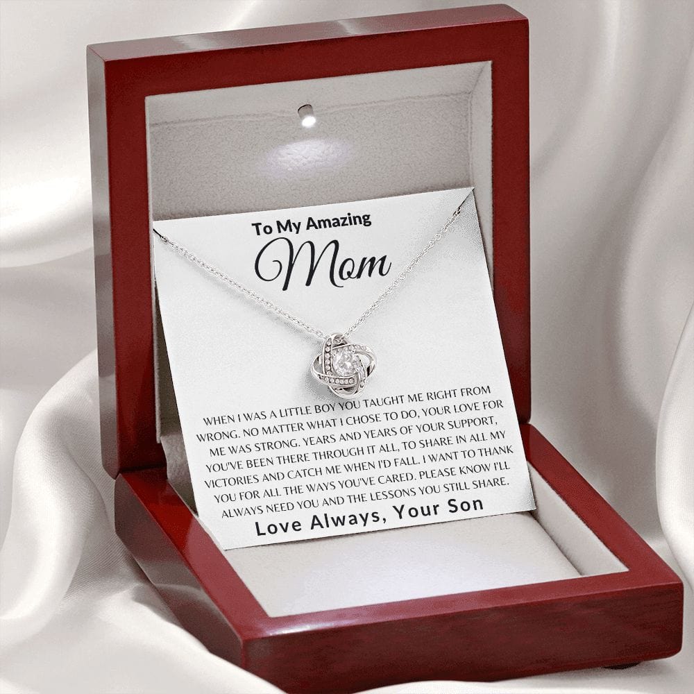 To My Beautiful Mom, Mother's Day Gift, Mom Gift From Son, Birthday Gift, Gift Necklace Gift For Mom, Sentimental Gift For Mom Unique Gift E