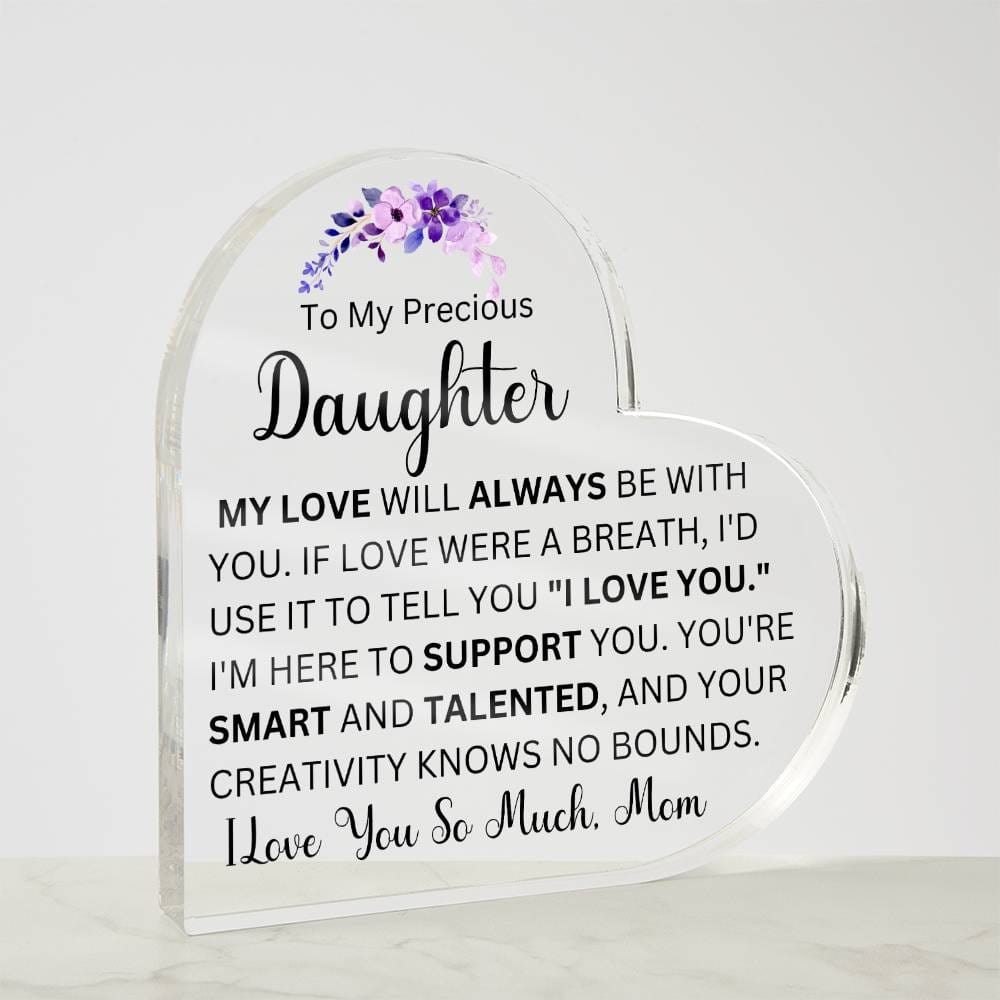 Birthday Gifts For Mom Acrylic Heart Sign Mom Gifts From Daughters