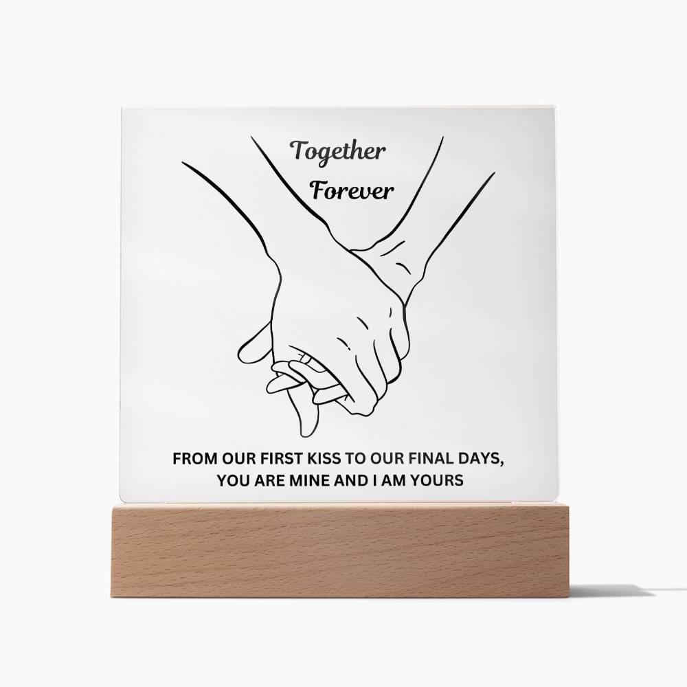 Together Forever Acrylic Square Lamp