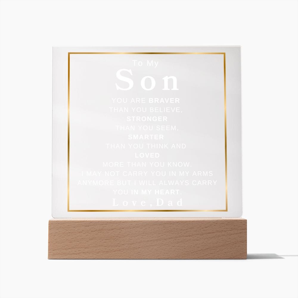 10 Acrylic Plaque Square