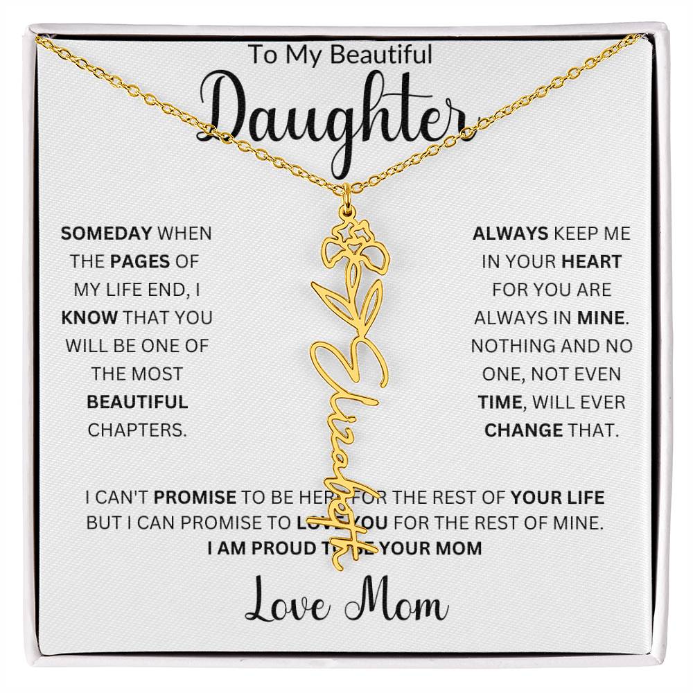 Birth Month Name Necklace