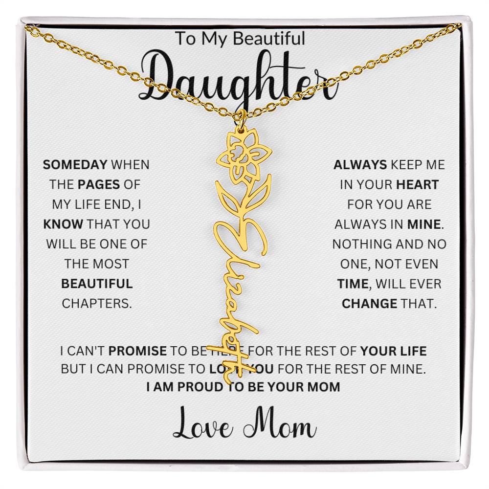 Birth Month Name Necklace