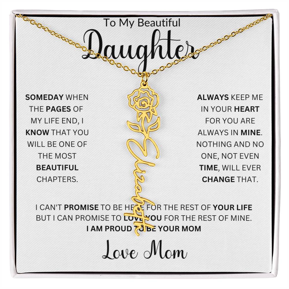 Birth Month Name Necklace