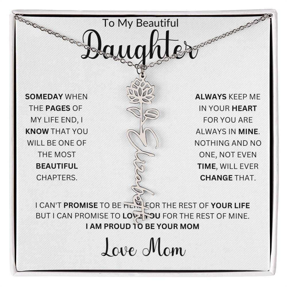 Birth Month Name Necklace