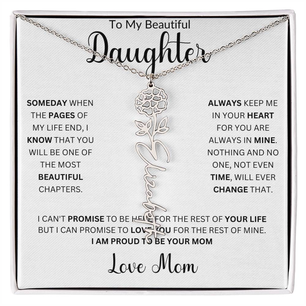 Birth Month Name Necklace