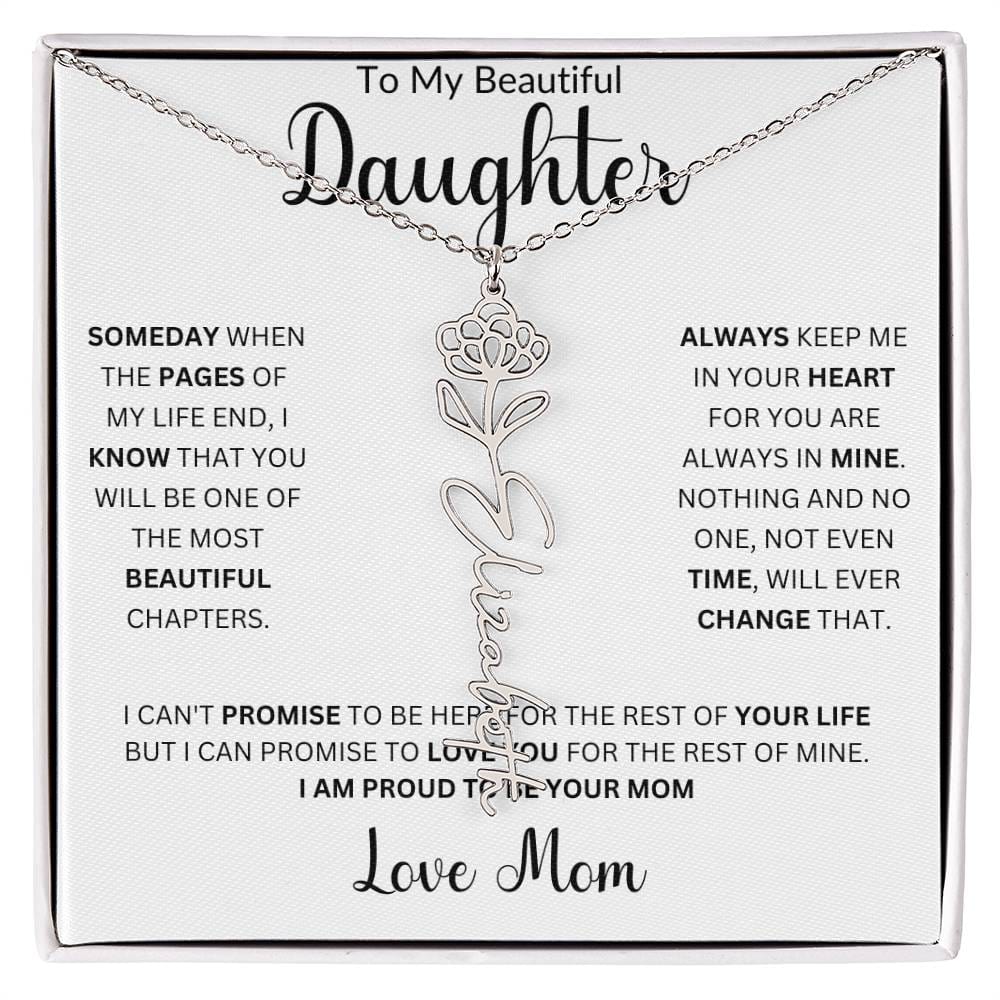 Birth Month Name Necklace