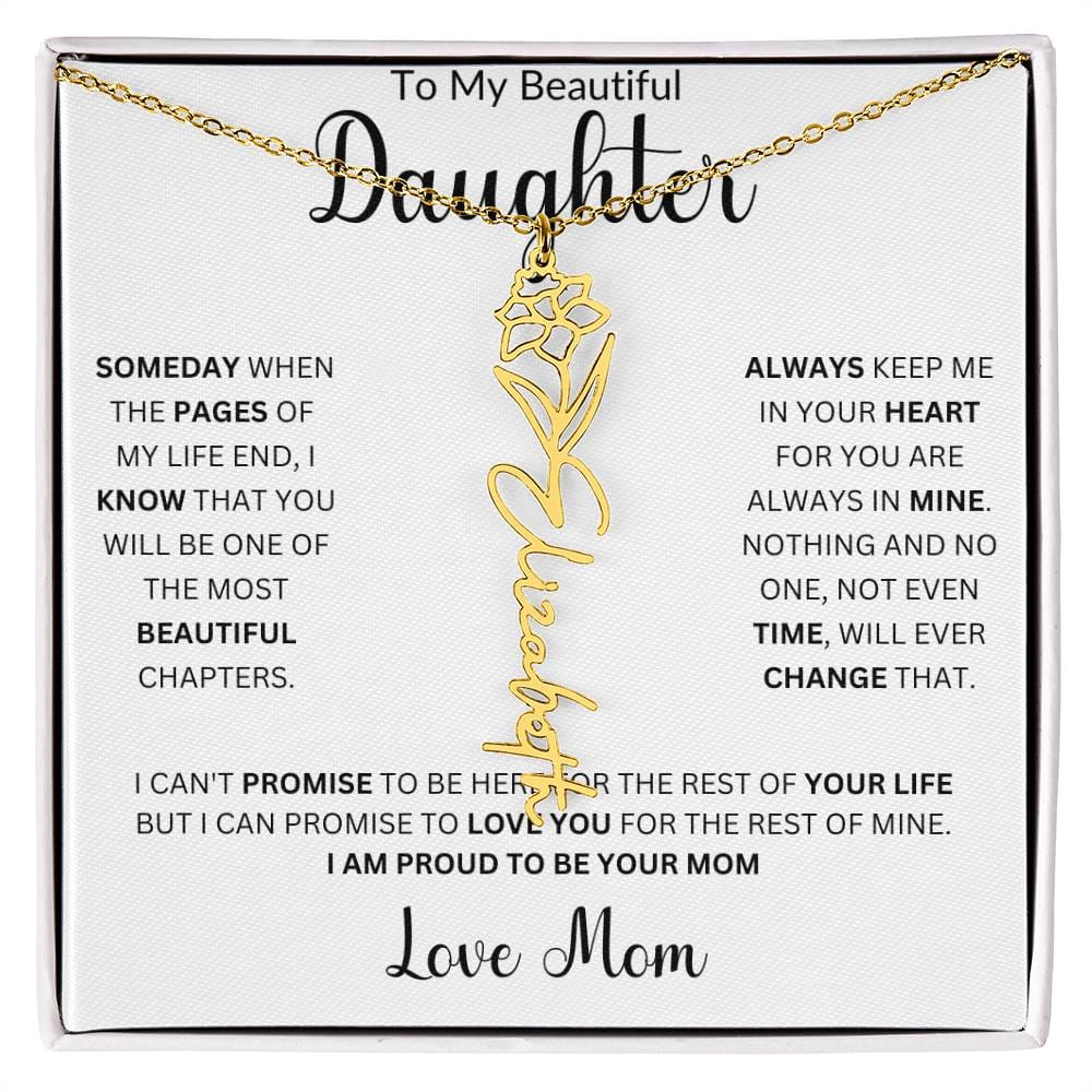 Birth Month Name Necklace