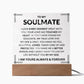 To My Soulmate " I Love Every Moment Spent With You" Acrylic Plaque Square