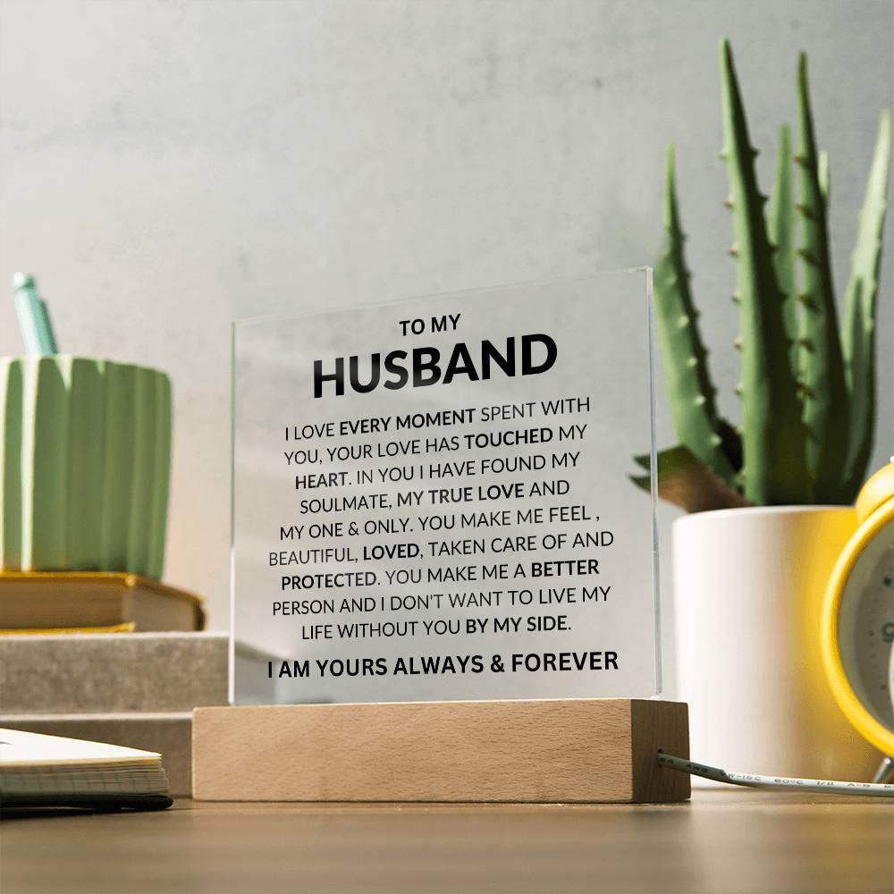Gift For Husband I Can't Live Without You Acrylic Plaque: An Unforge –  Bliss Giftique