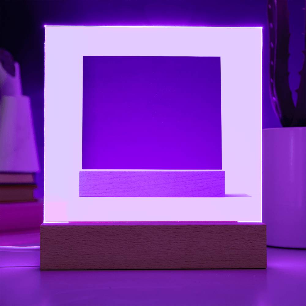 Husband Acrylic Square Lamp