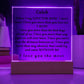 To My Boyfriend " When I Say I Love You"  Husband Acrylic Square Lamp