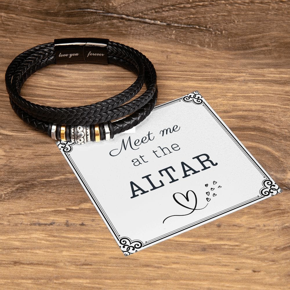 To My Groom Gift From Bride | Love You Forever Men's Bracelet