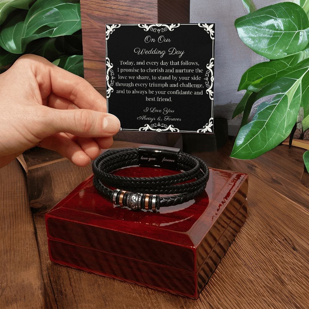 On Our Wedding Day | Gift From Bride | Love You Forever Bracelet