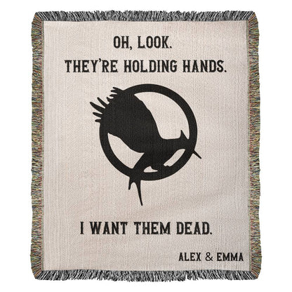 Mockingjay Quotes- HG Oh' Look They're Holding Hands. I Want Them Dead. - Gift For Boyfriend, Husband Gift From Wife.