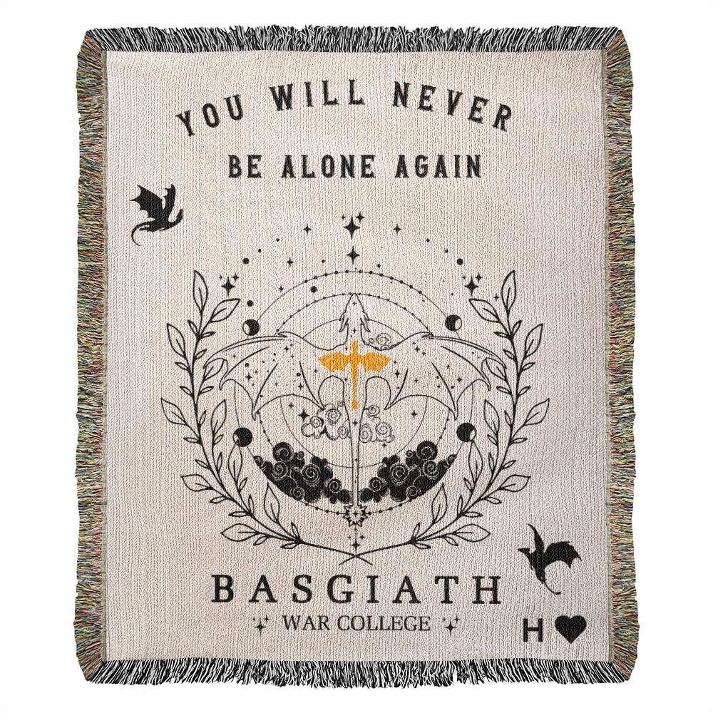 "You will never be alone again"- Basgiath War College Heirloom Blanket 50x60