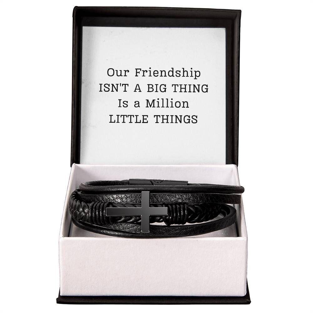 Our Friendship  Men's Cross Bracelet