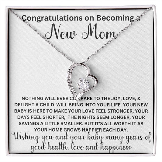 Congratulations New Mom, Forever Love Necklace