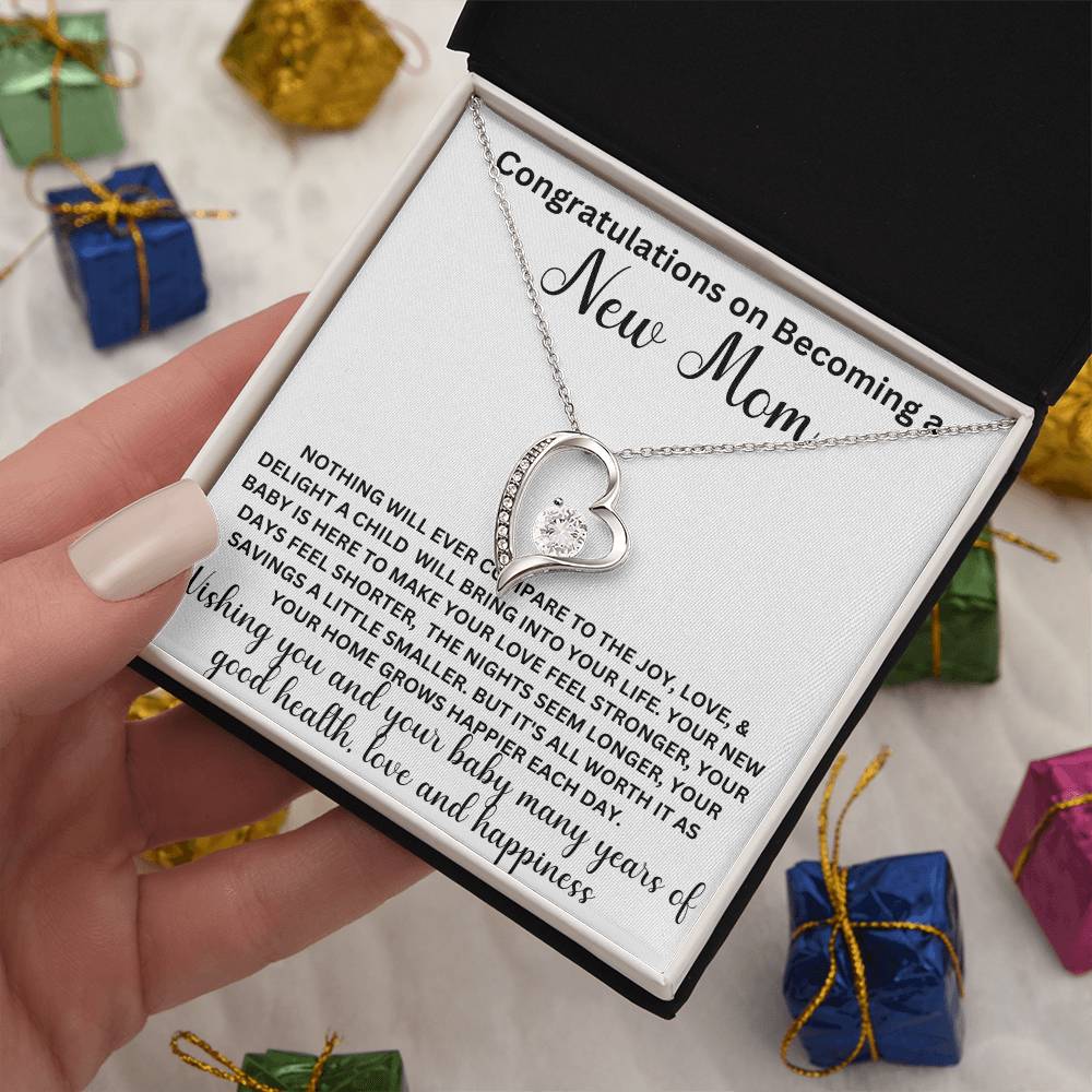 Congratulations New Mom, Forever Love Necklace