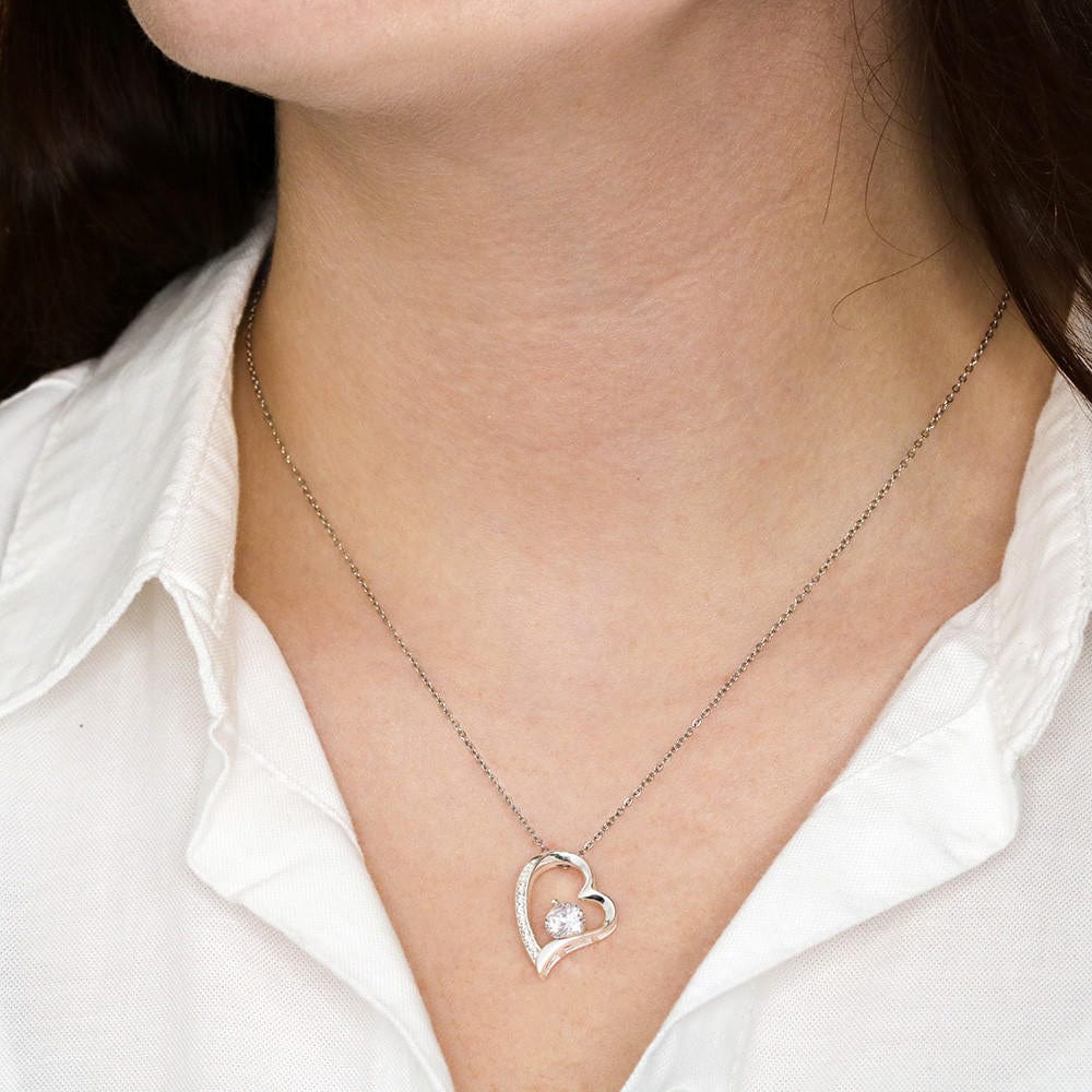 [ ALMOST SOLD OUT]  To My Beautiful Daughter " Always Keep Me in Your Heart " Love Mom | FL Necklace