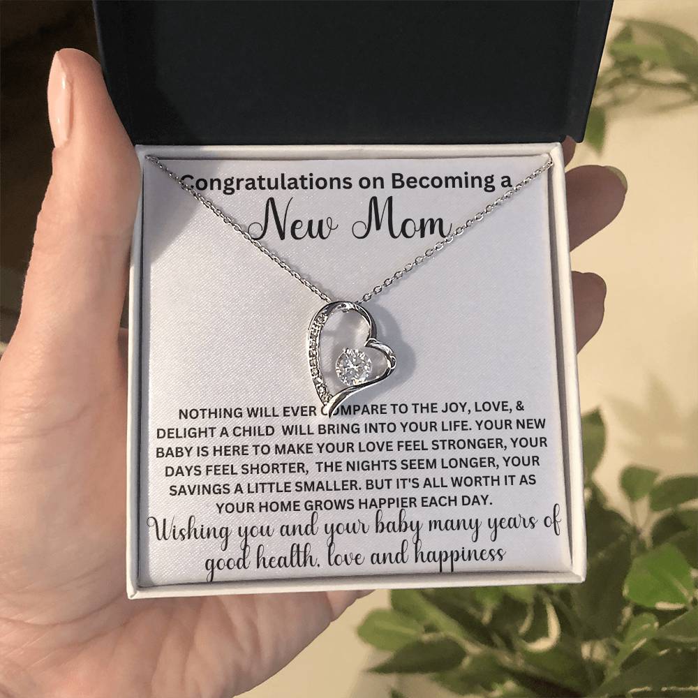 Congratulations New Mom, Forever Love Necklace