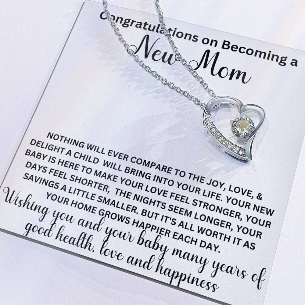 Congratulations New Mom, Forever Love Necklace