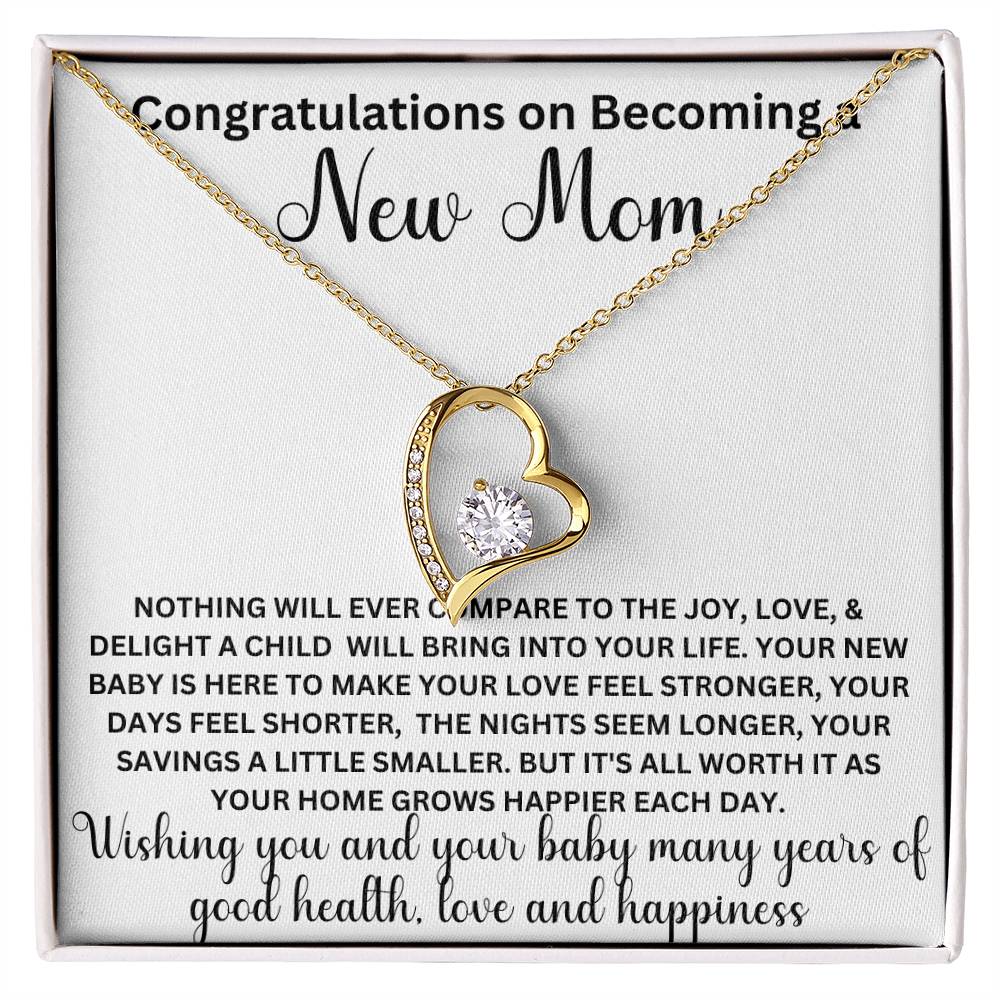 Congratulations New Mom, Forever Love Necklace